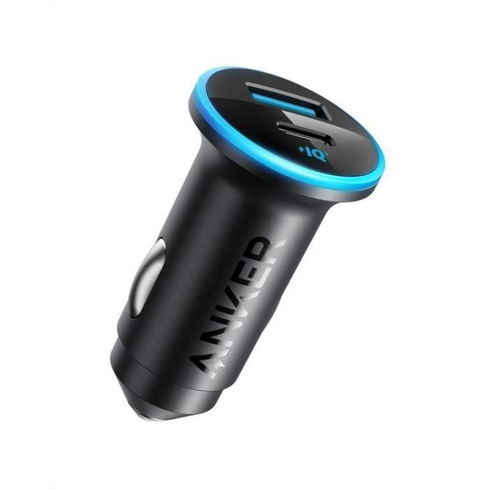 Chargeur de voiture Anker 325 1 Type A et 1 Type C PD