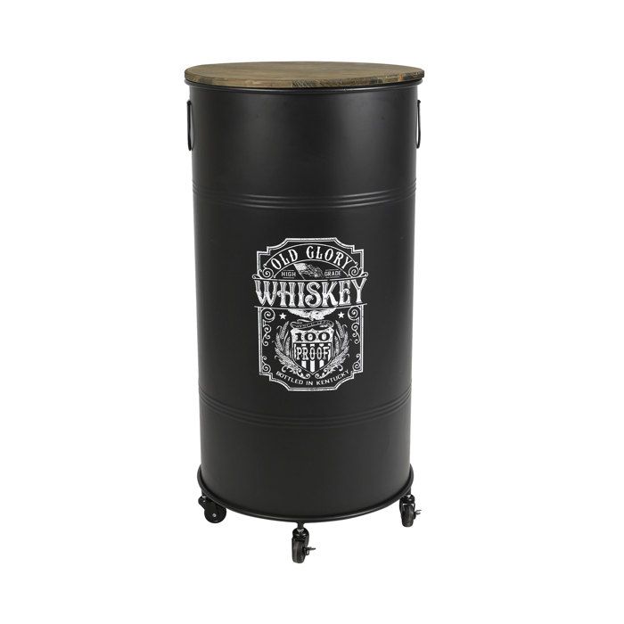 Bar sur roulettes 50x50x100 cm old glory whiskey - HOPA