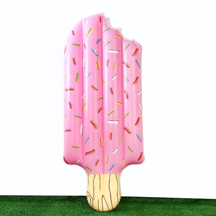 Bouée Glace Gonflable Cabilock - Décoration Piscine, Jouet Flottant - 90x52cm
