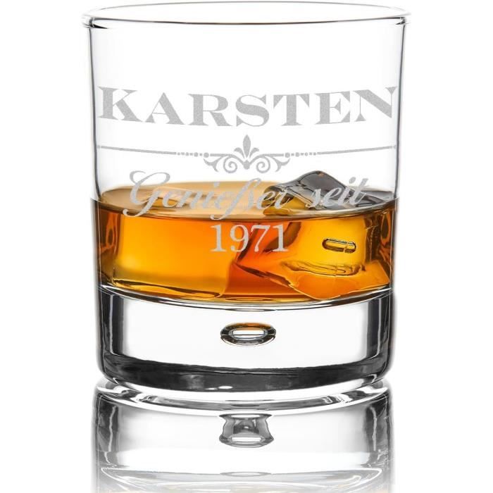 Bouteille En Verre 700ml Avec Gravure Personnalisée - Rose Des Vents Nom Et Date - Bouchon Hermétique