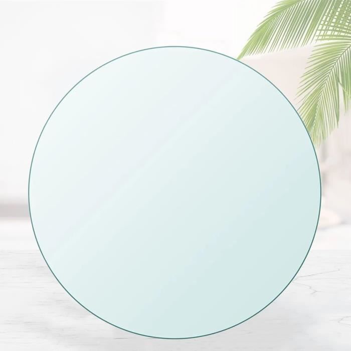 Plaque En Verre De Sécurité Trempé, Pour Table Et Cheminée, Ronde, 80