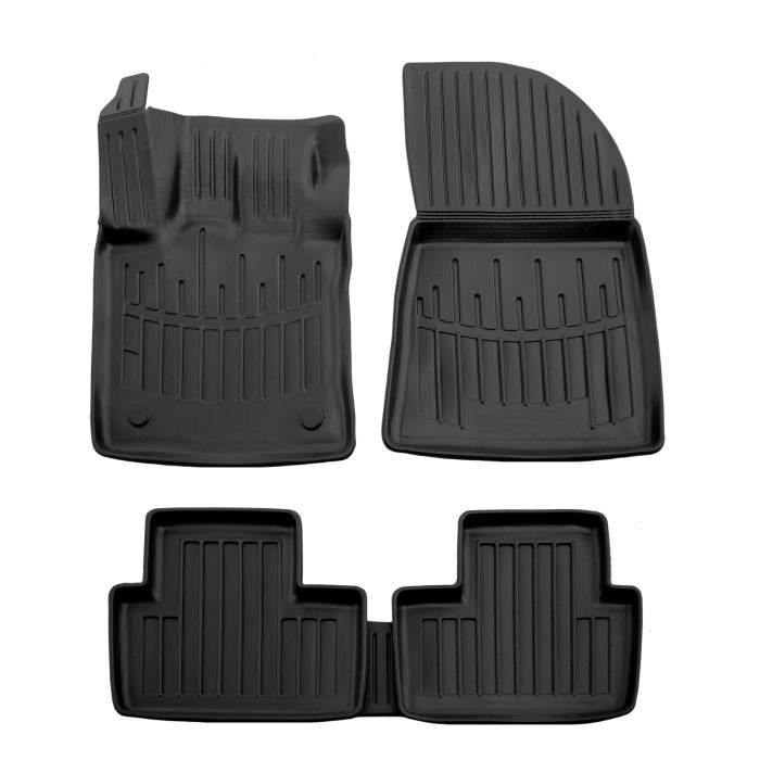 Tapis Caoutchouc Pour Renault Captur I (2013-2019) - Set Complet Sol + Coffre, Antidérapant Et Résistant
