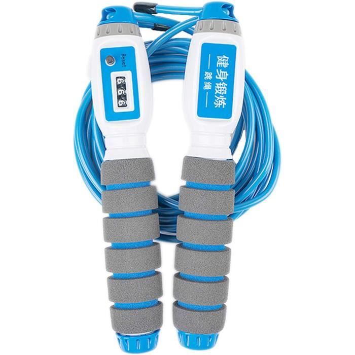 Corde à Sauter à Compteur Électronique "Julia" Bleu