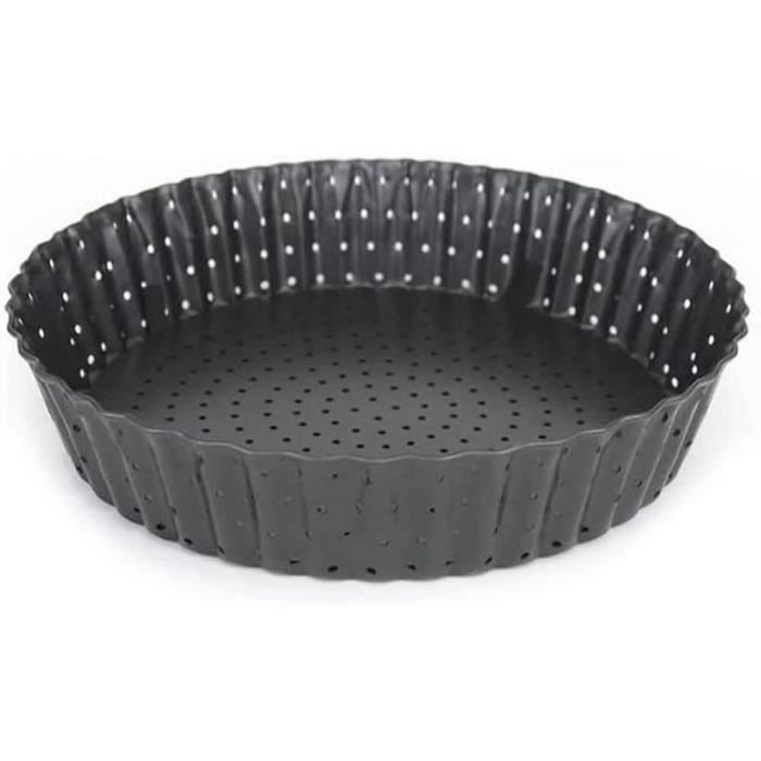 Moule à tarte cannelé perforé antiadhérent avec fond amovible 28 cm Ibili main image 1