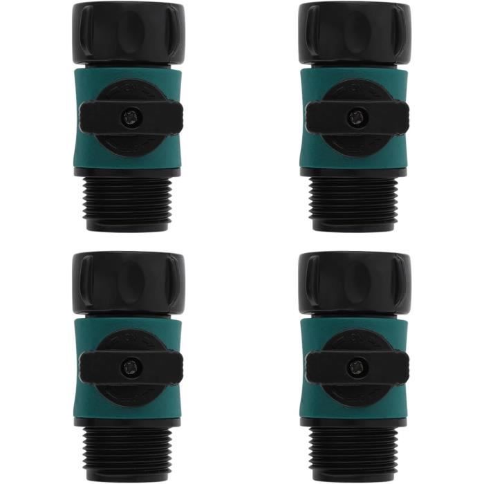 Rhsemi Lot De 4 Raccords De Tuyau De 38 Mm Avec 8 Colliers De Serrage Pour Piscine - Adaptateur De Tuyau Double (blanc