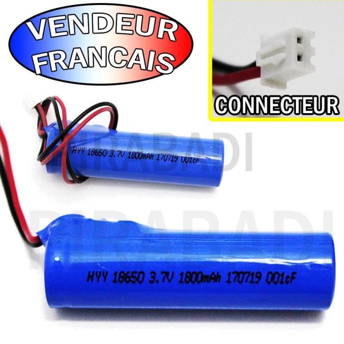 Li-ion 3.7 V 3300mAh Batterie rechargeable 18650 avec bornes à souder