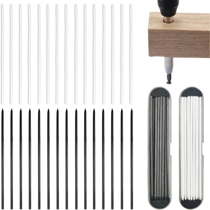 36 Pièces Recharges Pour Crayon De Charpentier En Graphite, 2.8
