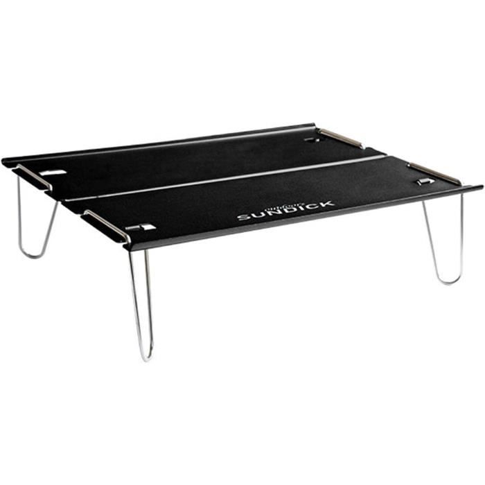 Table Pliante D'Extérieur SPORTARC - Table Basse Camping Portable 40x29x13,5 Cm Noir