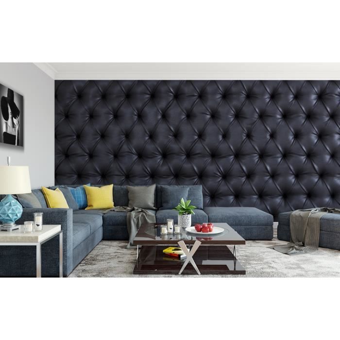 Papier Peint Capitonné 4 Murs Papier Peint Finition Satine Pre Encolle Cuir D Ameublement