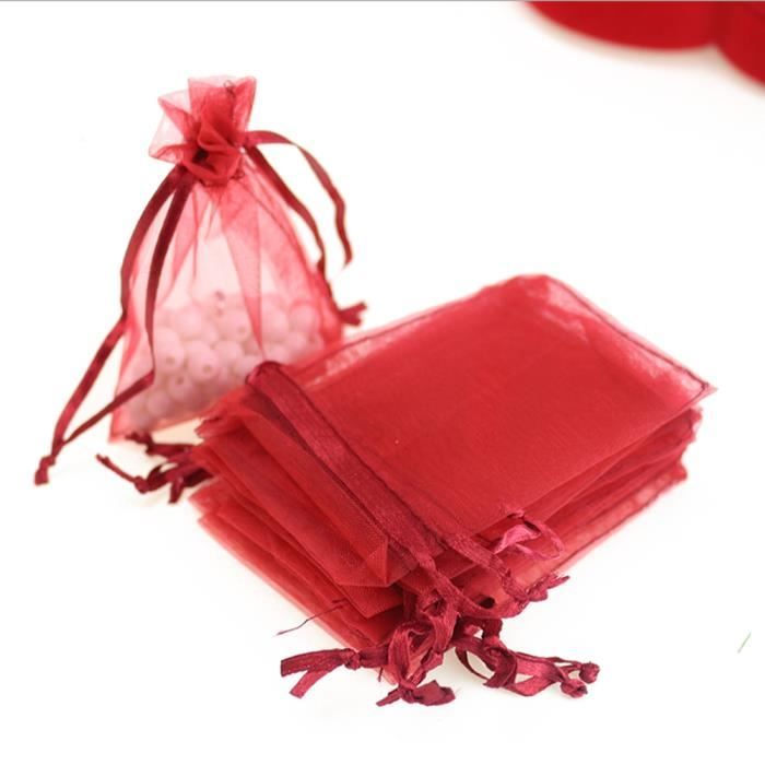 Lot De Pochettes En Organza Pour Bijoux Et Cadeaux - Idéal Mariage, Fait Main