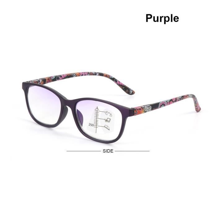 Violet Dioptrie 2 00 Lunettes De Lecture Multifocales Verres