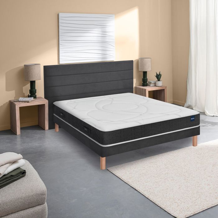 Ensemble sommier et matelas 160x200 cm mousse & mémoire de forme moelleux Bultex Recovery Ensemble sommier et matelas 160x200 cm mousse & mémoire de forme moelleux Bultex Recovery