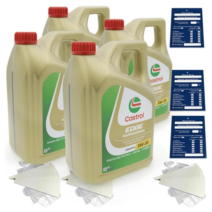 16 Litre castrol edge Professional Longlife III 5W-30 Huile VW 504.00 507.00