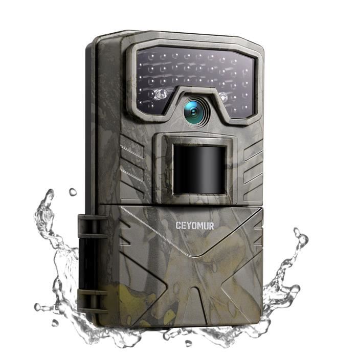 CEYOMUR Caméra de Chasse 20MP 1080P Étanche par Le Mouvement Caméra de Jeu Nocturne Infrarouge pour la Surveillance de la Faune