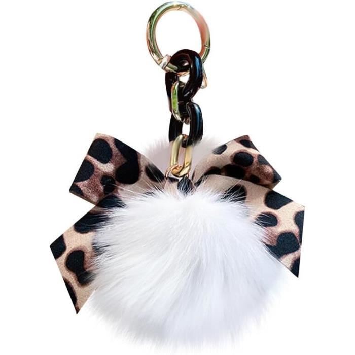 Porte-Clés Boule De Poils De Renard Porte-Bonheur De Sac De Filles