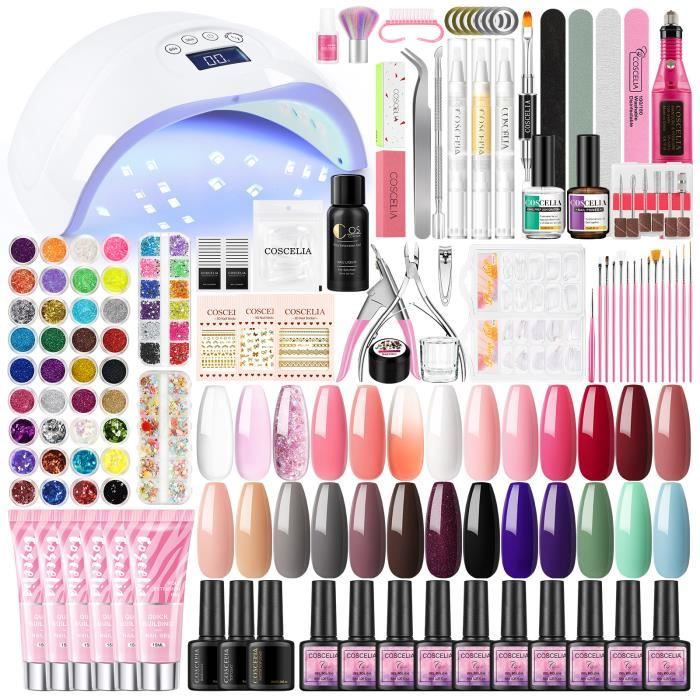 COSCELIA 6 Color Soaking Powder French Nail Art Kit