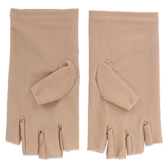 Drfeify Gants antiUV pour manucure Gants professionnels antiUV en fibre de coton Nail Art UV