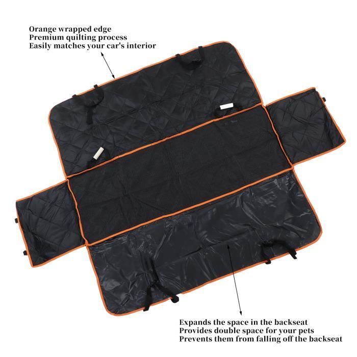 Housse De Siège Arrière Voiture étanche Pour Chien - Tissu Oxford 600D, 150x70cm, Protection Animaux - 2