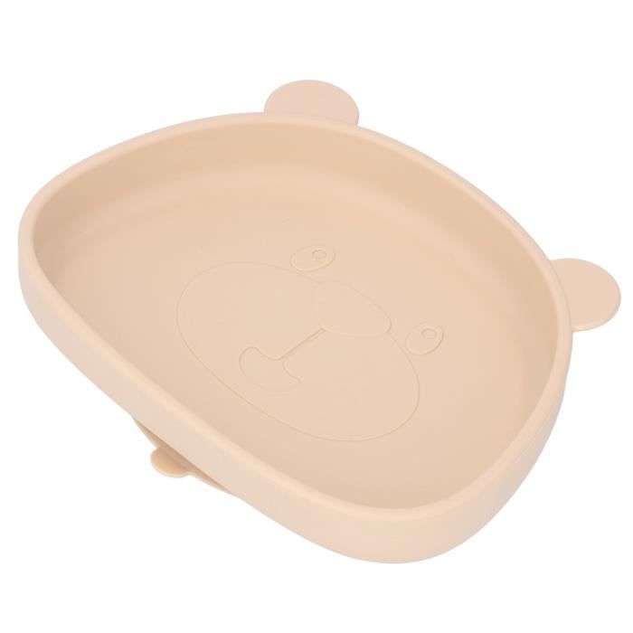 Ensemble Vaisselle Bébé 7 Pièces En Silicone - Vert, Antidérapant Avec Ventouse, Neuf
