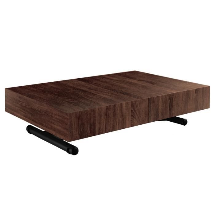 Table Relevable Extensible Ella Bois Noyer Marron Achat Vente