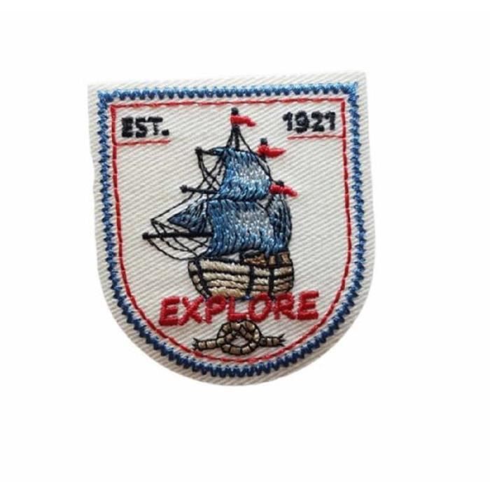 Patch Termoadesivo Dunkerque Blason Città Francia Ricamo Transfert