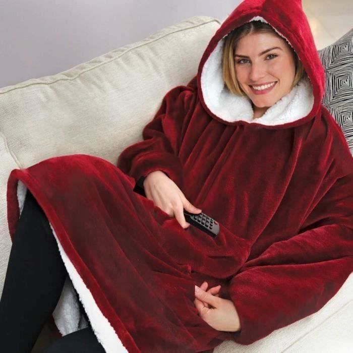 GOBRO Huggle Hoodie Ultra Plush Couverture Flanelle À Capuche Taille Unique Femmes/ Hommes Hiver Chaud Manteaux