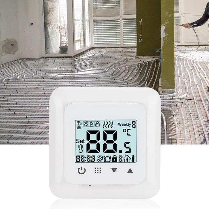 Thermostat Intelligent Lightwave LW921 - Blanc, 2V, Compatible Avec Apple HomeKit, Alexa Et Google Home