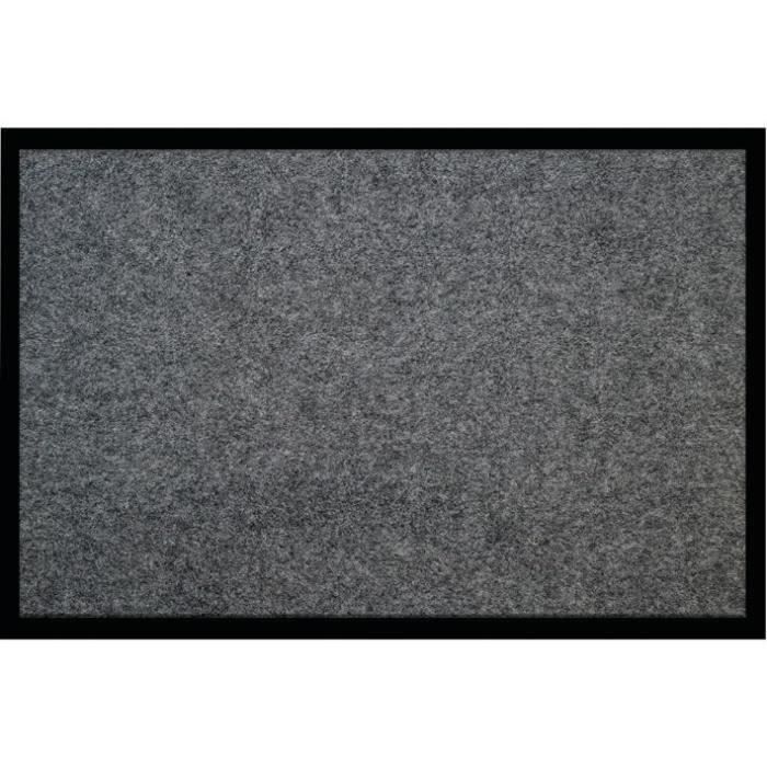 IDMAT Tapis Prima - 60 x 160 cm - Gris foncé