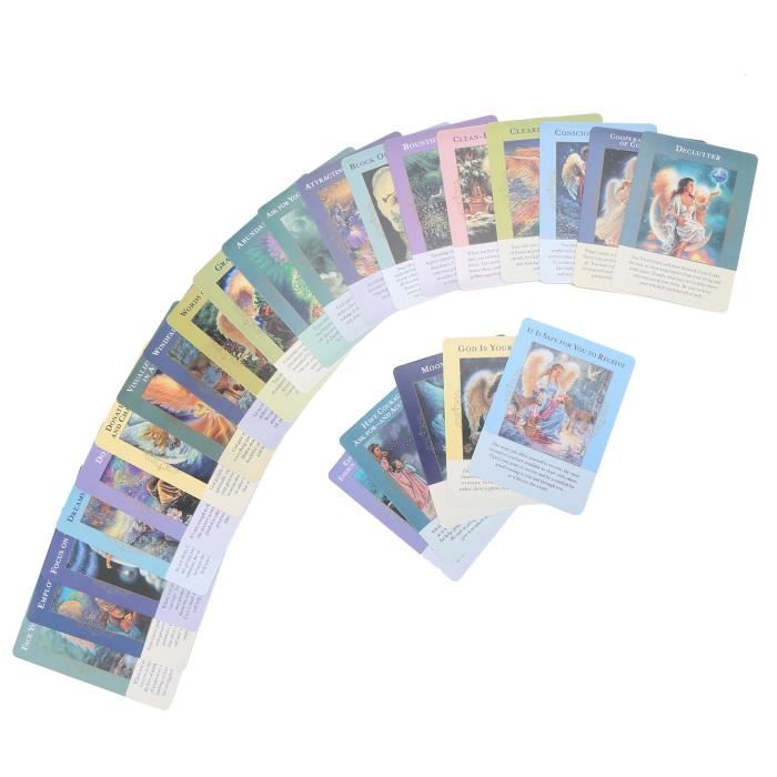 Jeu De Cartes De Tarot Avec Guide – Plateau Transparent 18 X 12,7 Cm, Idéal Débutants & Experts, Voyage, Divination