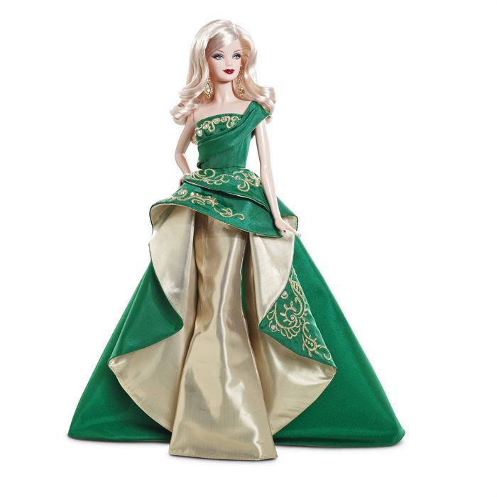 Barbie Joyeux Noël 2011 - Émeraude et Or - Cdiscount Jeux - Jouets