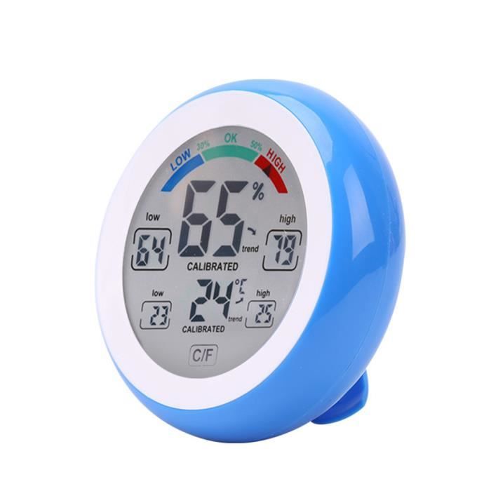 Thermometre Numerique Multifonctionnel Hygrometre Maison De Bebe Jauge De Temperature Humidite Compteur Horloge Cdiscount Bricolage