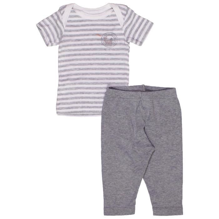 Pyjama 2 Pieces Bebe Garcon Petit Bateau 6 Mois Gris Ete Vetement Bebe Gris Cdiscount Pret A Porter