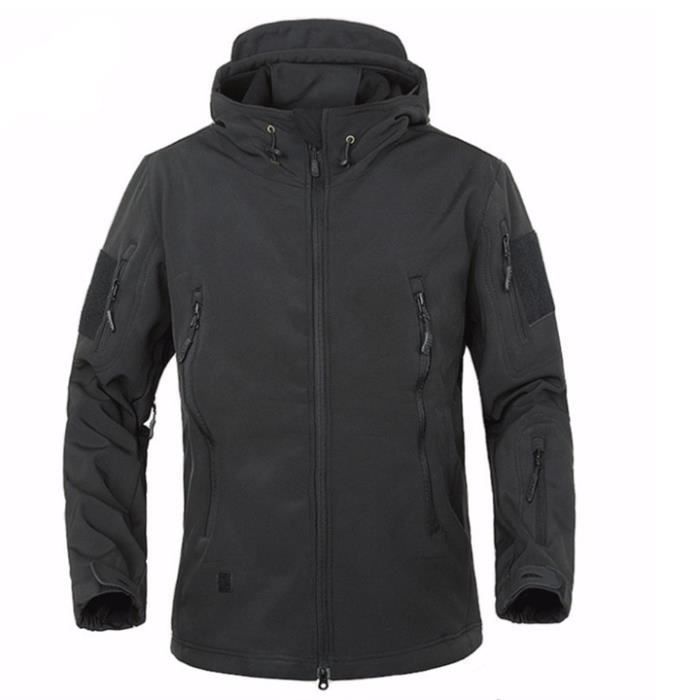 Veste Softshell Imperm able Homme avec Capuche et Doublure en