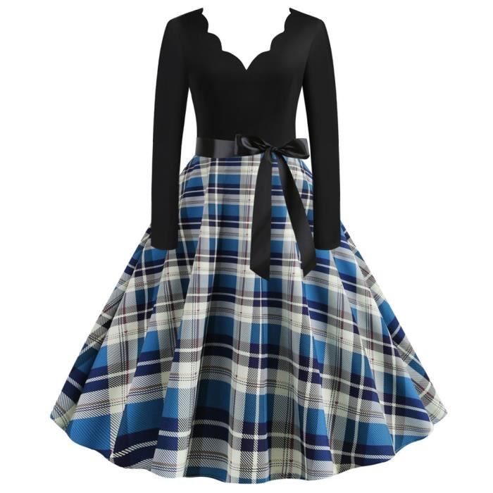 Robe Cérémonie Rétro Robe Soirée Vintage Rockabilly Années 50