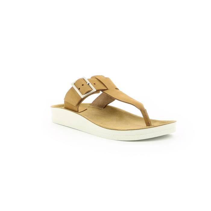 tong cuir femme kickers