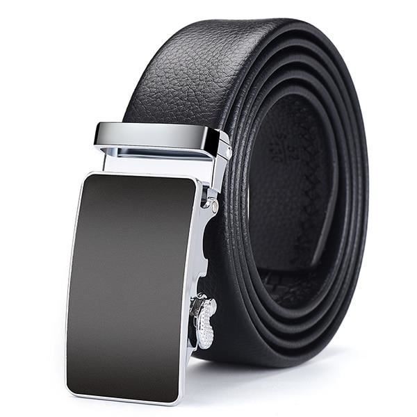 Largeur 130 cm Ceinture automatique en cuir et metal pour homme accessoire de marque avec boucle plate bonne qualite Tt306 Cdiscount Pret a Porter