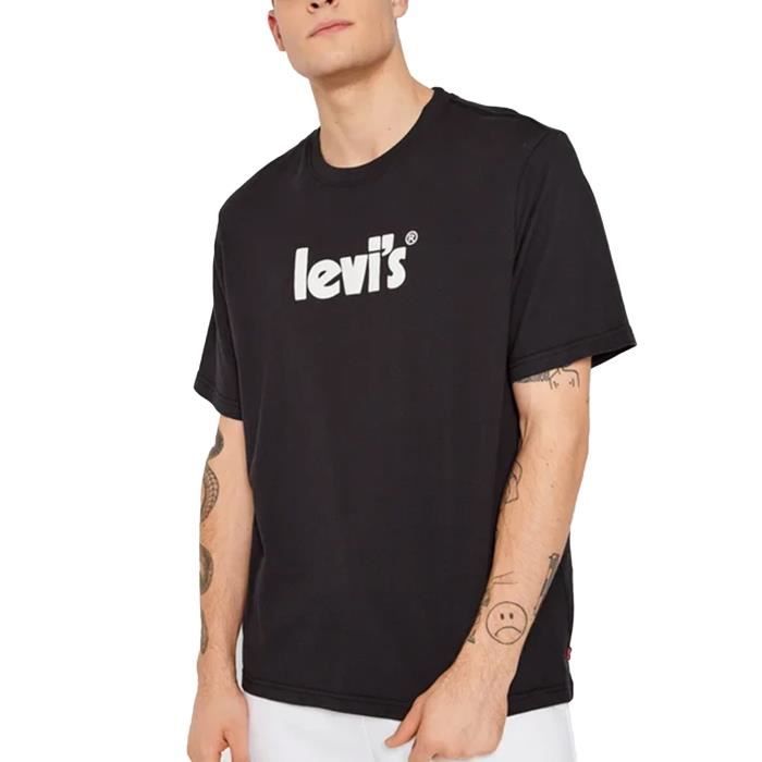 T-Shirt Levis Basic Noir pour Homme