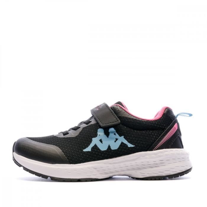 Baskets Fille Kappa Glinch 2 Noir Textile Scratch Black