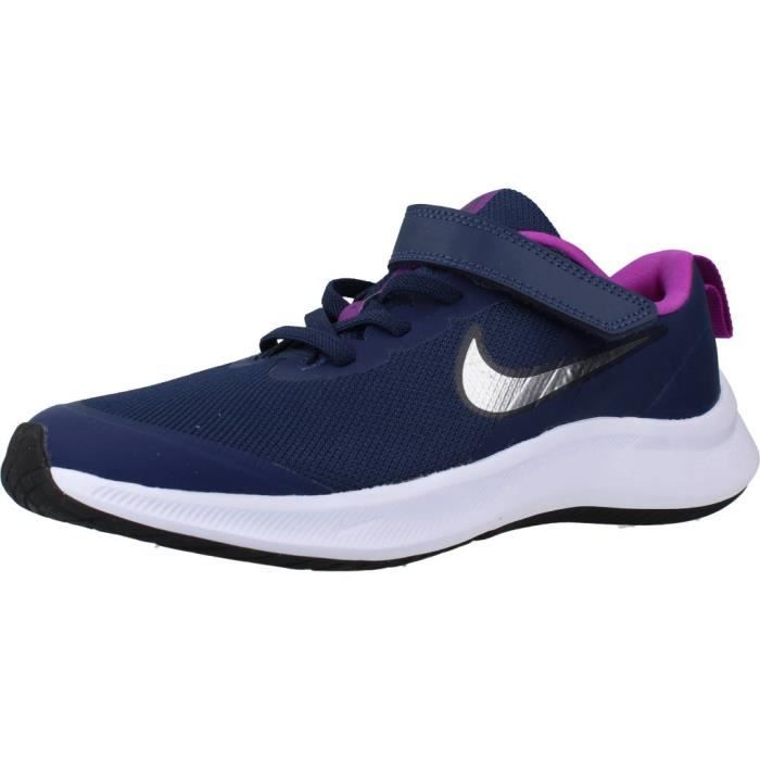 Basket Femme NIKE 111263 Bleu Semelle Gomme Exterieur Synthetique Lacets Bleu Cdiscount Chaussures