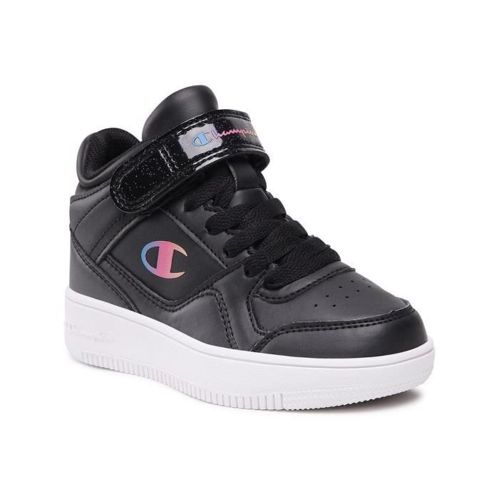 Chaussures de Basket ball CHAMPION Rebound Vintage Mid B PS Noir Mixte Enfant Noir Cdiscount Sport