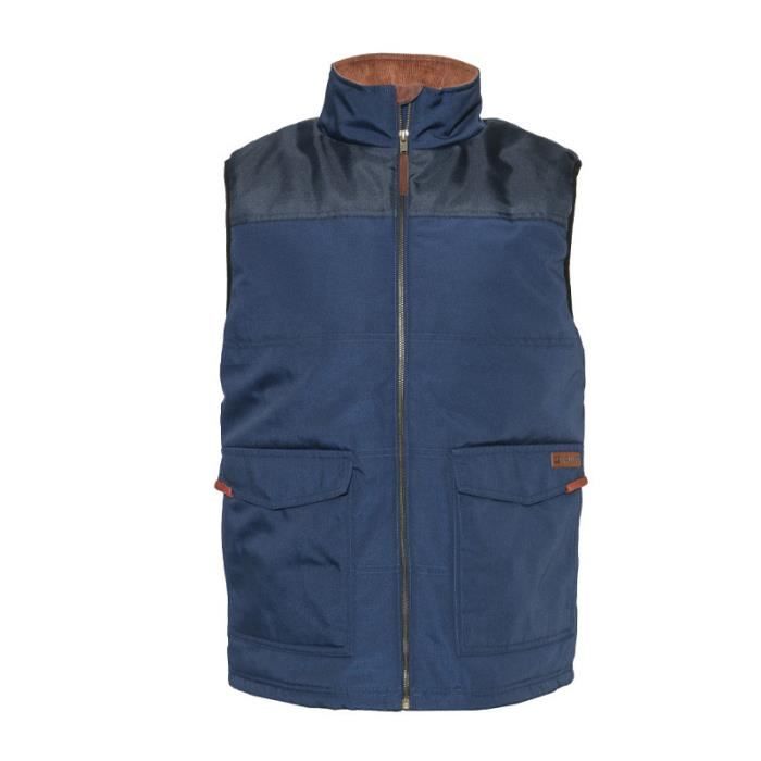 VESTE SANS MANCHES CATERPILLAR BLEU Bleu - Cdiscount Pr??t-?�-Porter