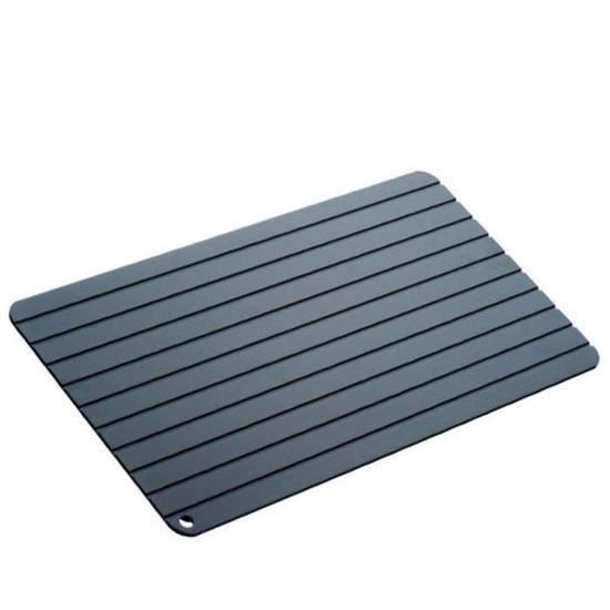 Plaque De Dégivrage Aluminium 30x20cm - Décongélation Rapide Aliments - Pour Viande, Légumes Congelés