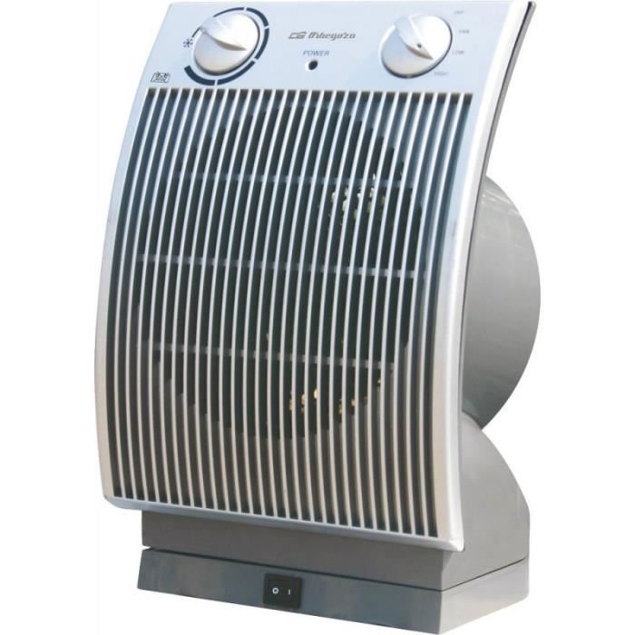 Orbegozo FH 6035, Ventilateur, 90°, CE, GS, Green Dot, WEEE, Sol, Table, Argent, Rotatif