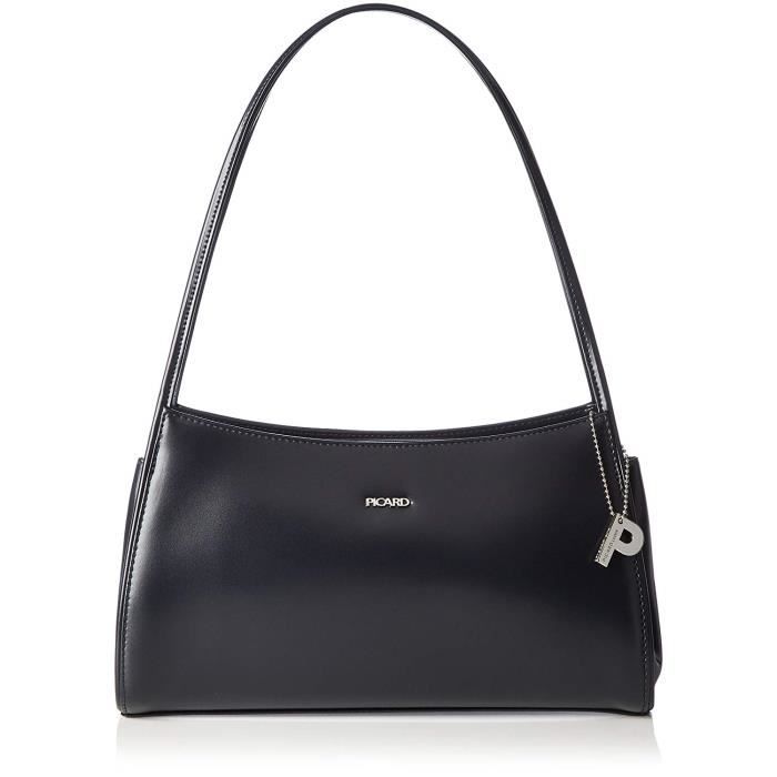 Sac à Main Picard Berlin Cuir Noir Bandoulière Zippée