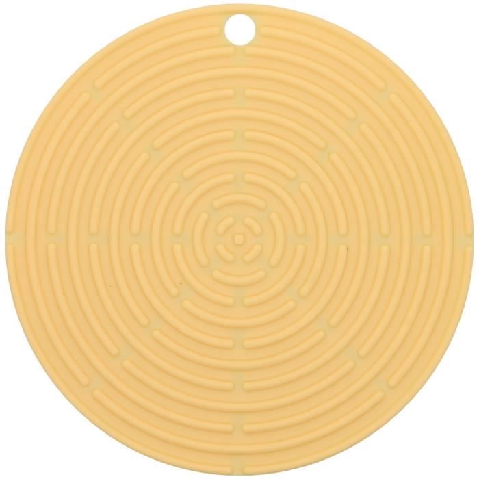 Dessous De Plat Le Creuset En Silicone - Rond ⌀20cm, Couleur Bamboo, Résistant à La Chaleur, Lavable