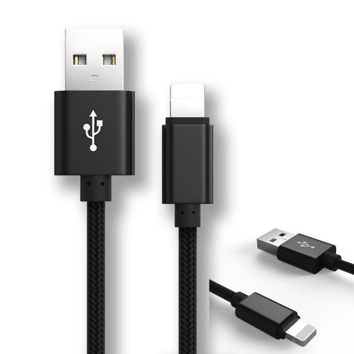 Câble USB-C Chargeur Rapide 1M,2M pour iPhone 12 11 pro 13 XR XS MAX SE  iPad