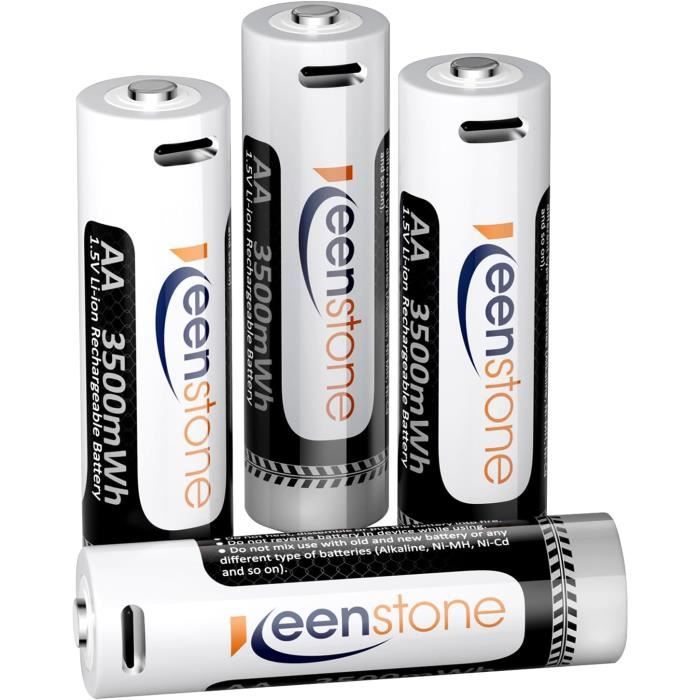 Pile Rechargeable AA HR6 Préchargée NiMH 1.2V 2500mAh ANSMANN