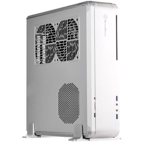 SilverStone SST-FTZ01S - Fortress Boîtier PC Gamer haut de gamme Mini-ITX, argent