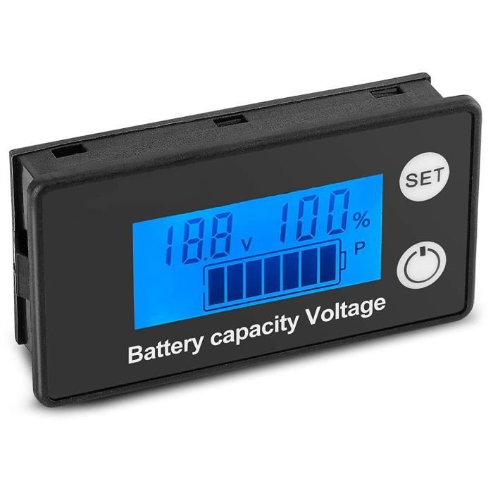 Moniteur De Capacité De Batterie Fasizi 10-100V – Jauge Programmable Pour Batterie Li-ion, Plomb, Etc. – Écran LCD Couleur