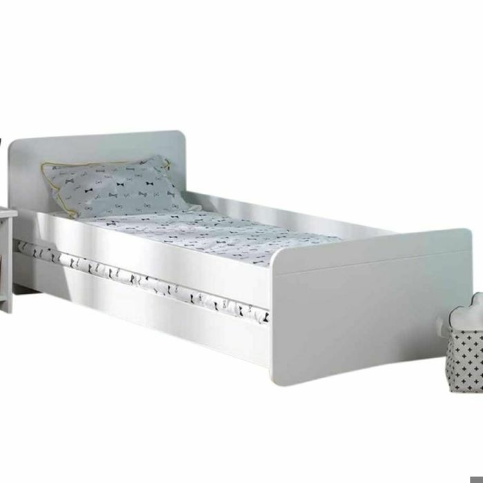 Lit Enfant Avec Barrieres Spike Blanc 90x190 Cm Cdiscount Maison Lit Enfant Avec Barrieres Spike Blanc 90x190 Cm Cdiscount Maison